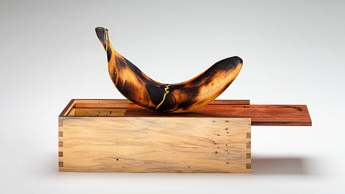 wooden banana case