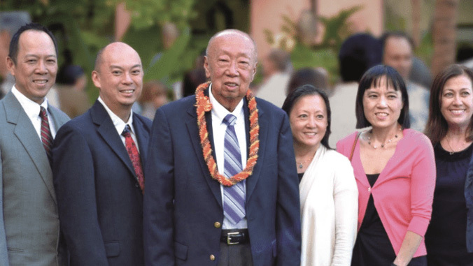 Livingston Wong and family members