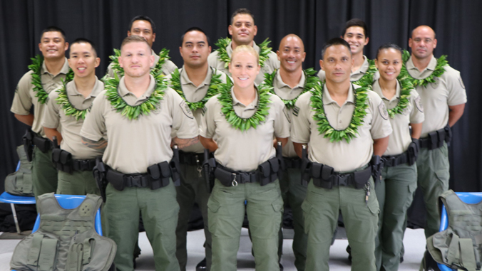 DOCARE officers at graduation