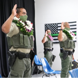 DOCARE officers at graduation