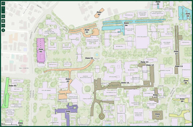 U H Manoa campus parking map