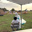 Med school volunteers provide COVID-19 tests for houseless