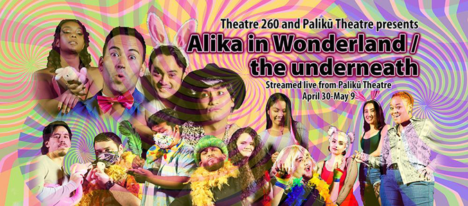 Alika in Wonderland poster / the underneath banner