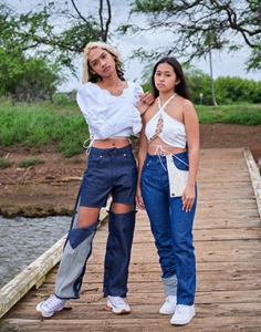 Students on a dock