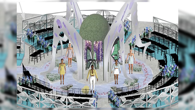 Fashion Show Stage Design - 3D Render 