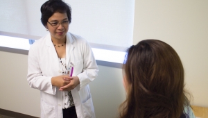 doctor talking to patient