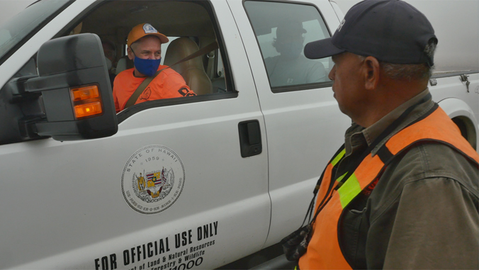 Rangers and a truck