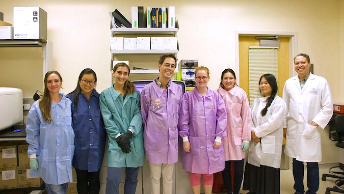 group of lab staff