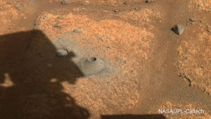 drill hole on mars