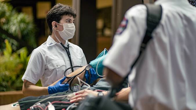 EMT student