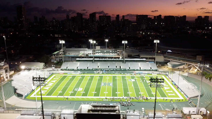 U H football field