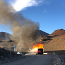 Rangers assist passengers evacuated from burning van on Maunakea