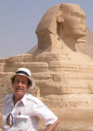 man by the sphinx