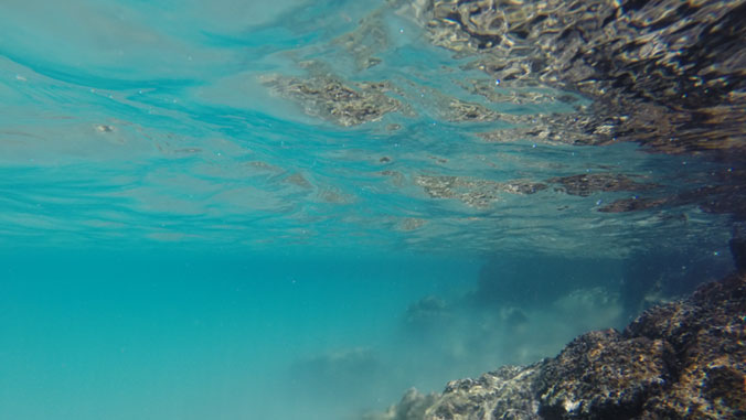 groundwater floating in ocean