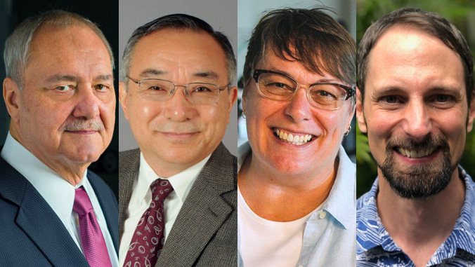four headshots of researchers