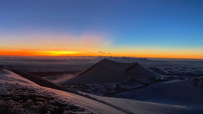 Snow on Maunakea