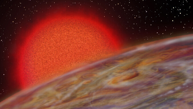 artist rendering of a planetary system