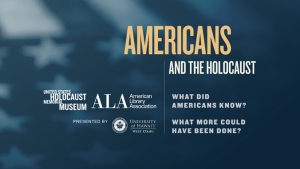 Holocaust exhibit sign