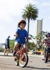 boy on bicycle