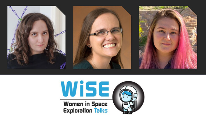 Women in Space Exploration Talks, 3 headshots