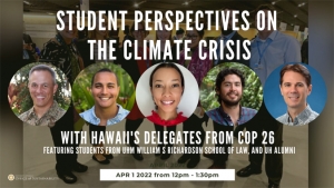 student perspectives on the climate crisis flyer