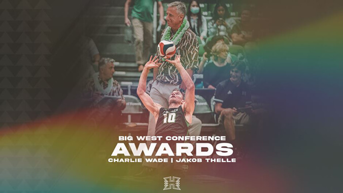 Thelle, Wade Big West awards banner