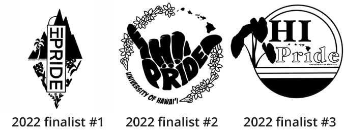 Three hi pride design finalists