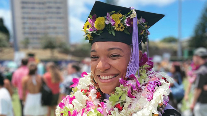 woman at graduation