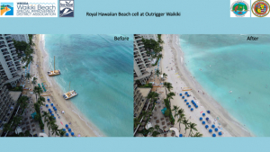 beach aerial shot comparison