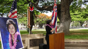 woman speaking