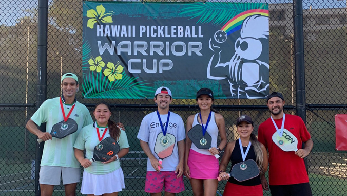 medalists at pickleball warrior cup