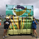 Students create limu mural with UH Sea Grant support