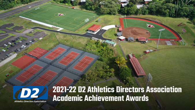 U H Hilo athletics Division 2 Athletics Directors Association Academic Achievement Awards