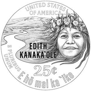 new Edith Kanakaole quarter design