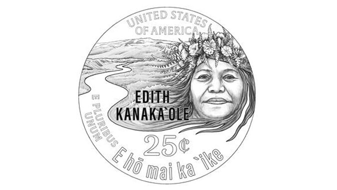 new Edith Kanakaole quarter design