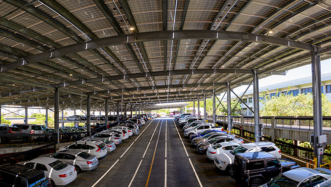 parking structure inside