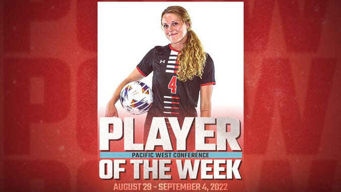 Grace VerHage Pacific West Player of the week