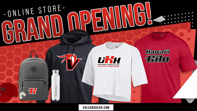 U H Hilo online store graphic