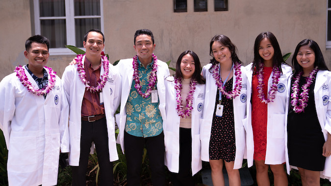 group of medical students