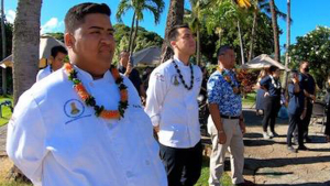 People at ceremony