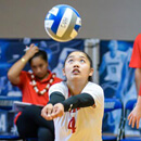 Hoke reaches 1,000 digs career milestone