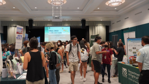 students at career fair