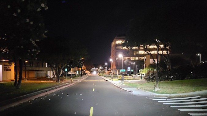 correa road at night