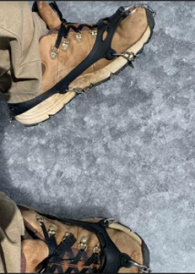 Shoes on ice