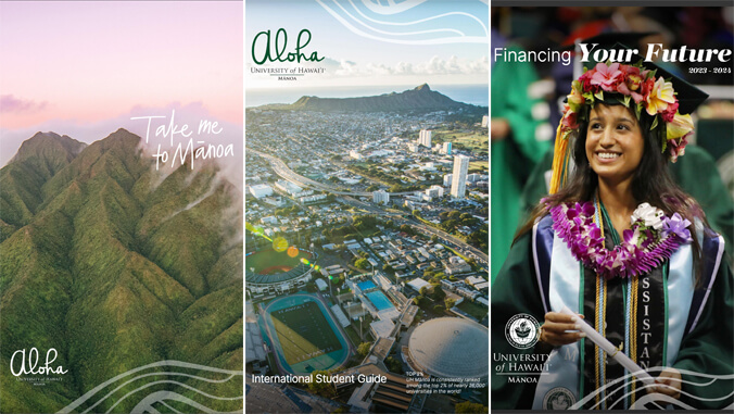 Covers of three publications