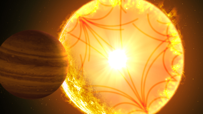 Planet spiraling toward its sun