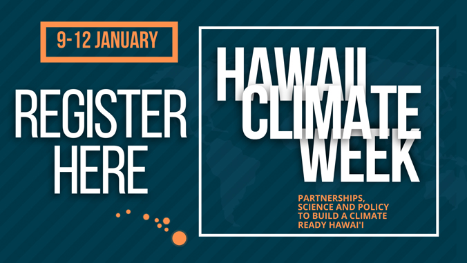 Hawaii climate week poster