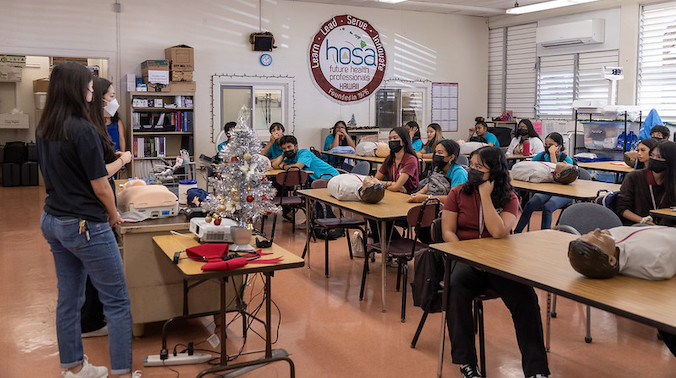 project heart workshop at with farrington high students