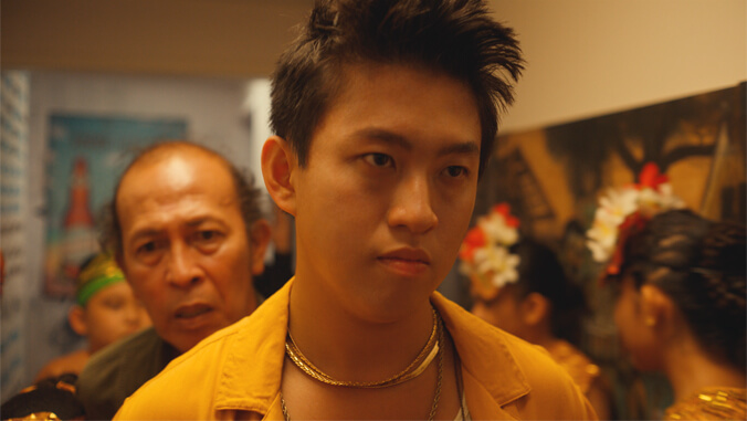 Close-up of person in film