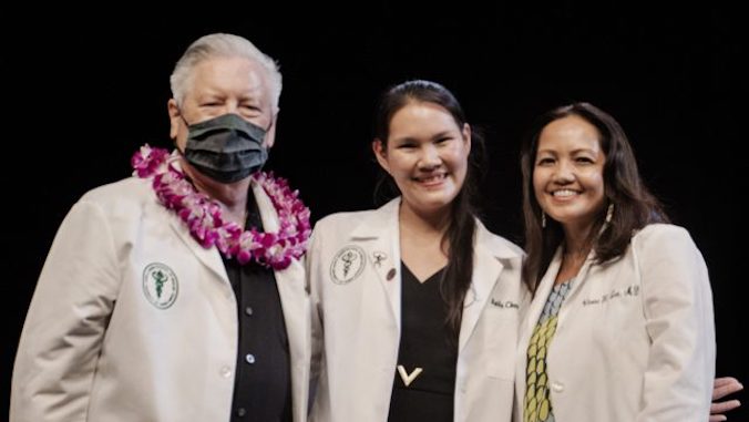 cheung white coat ceremony group photo